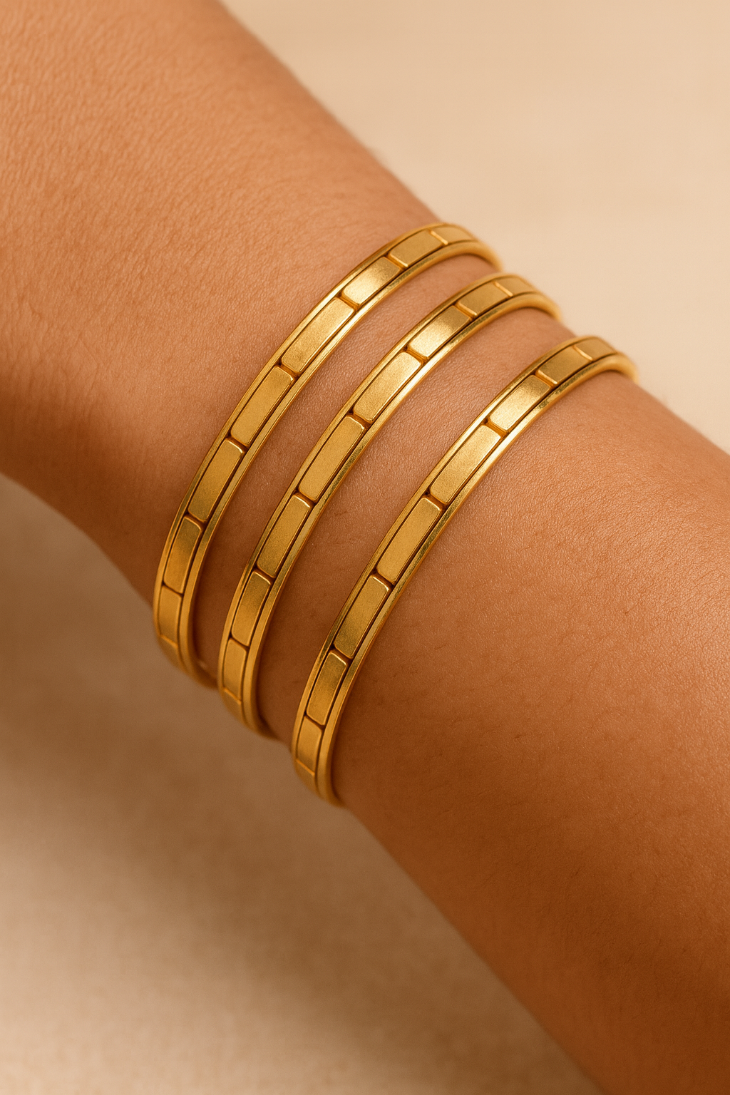 Classic Brick Bangles(SET OF 2)