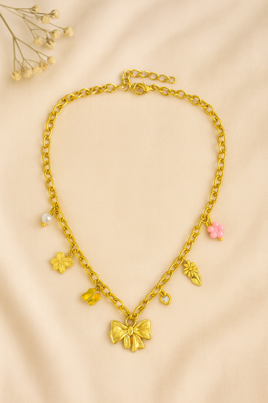 Petal & Pearl Necklace