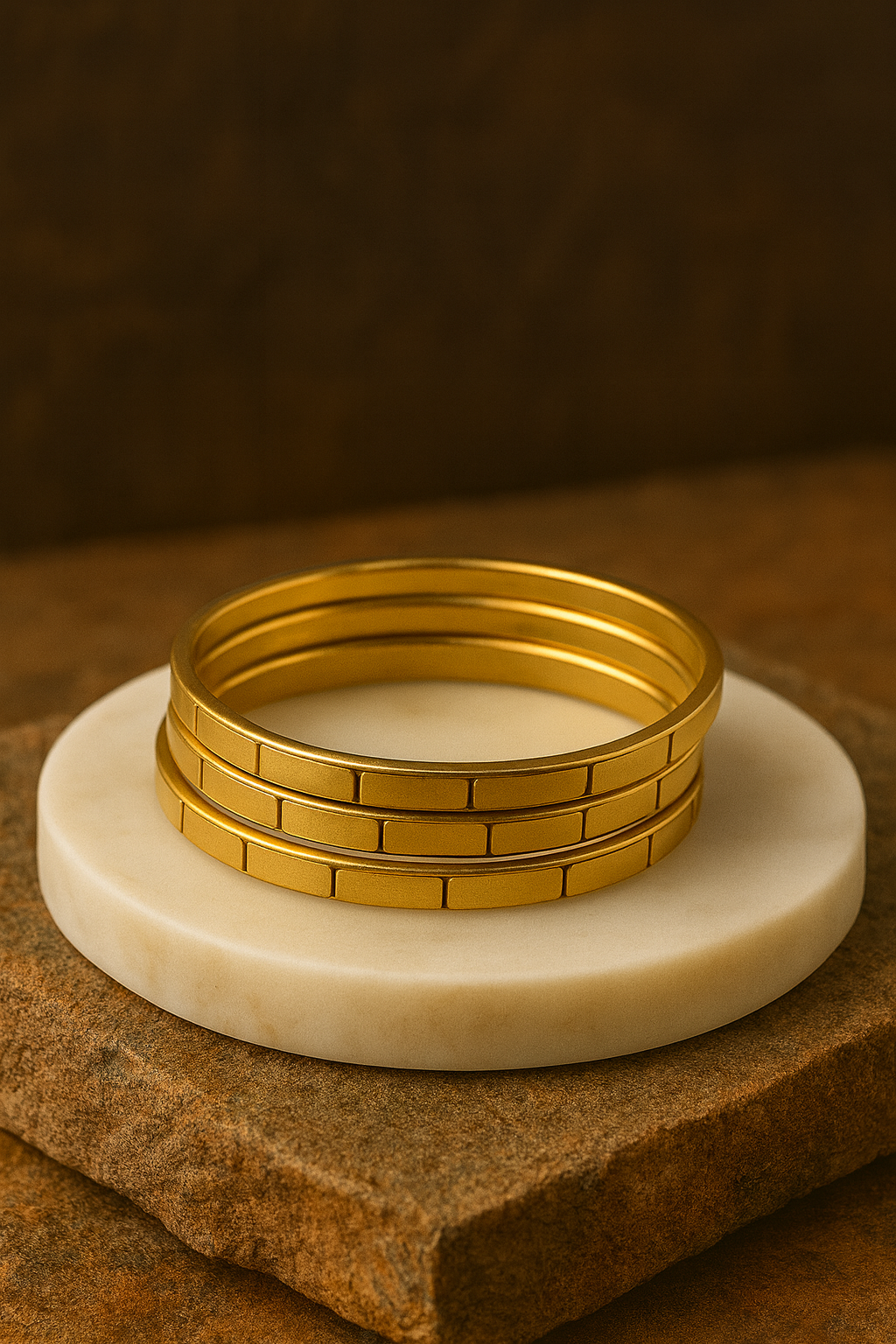 Classic Brick Bangles(SET OF 2)