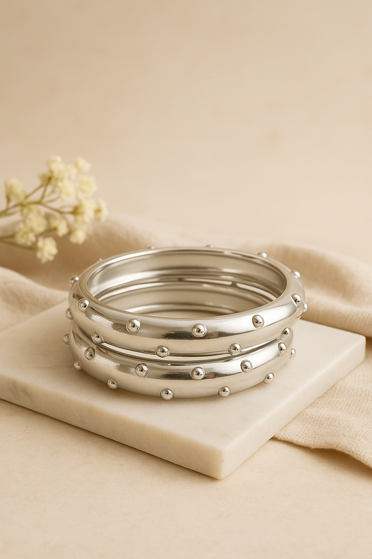 Moon Pearl Bangles(SET OF 2)