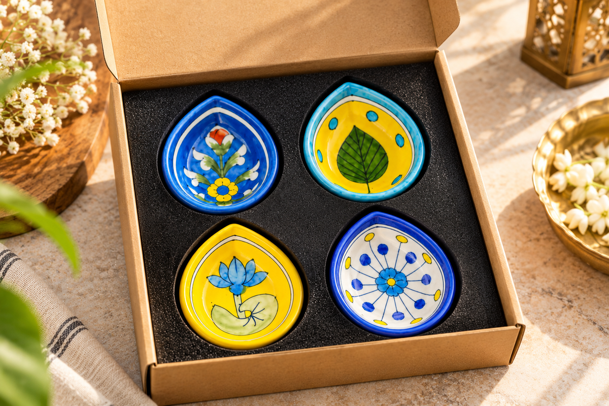Hand Painted Ceramic Diyas