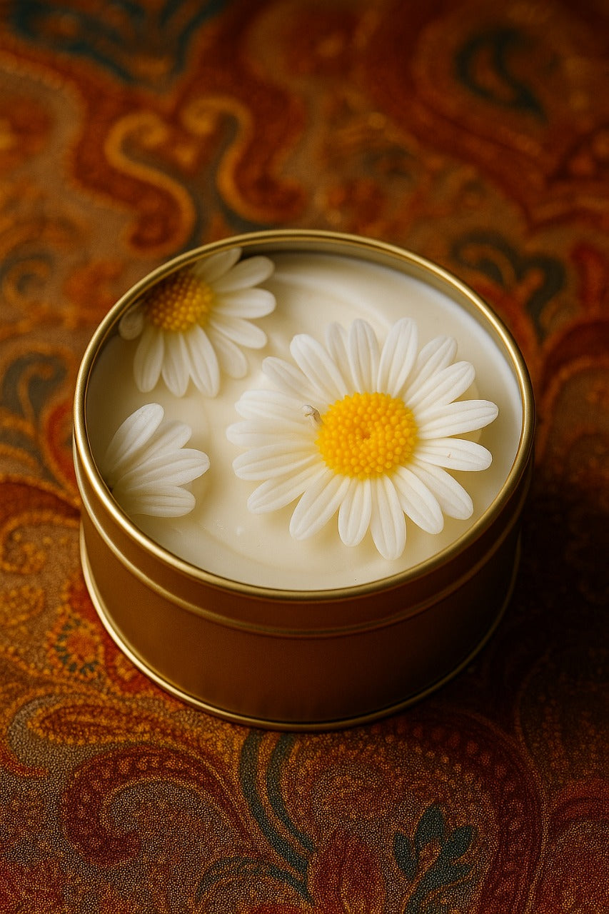 Daisy Tin Jar Candle