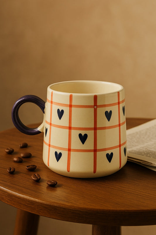 Grid Of Heart Mug