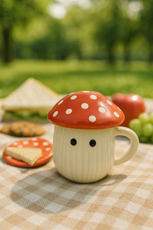 Fairy tale Mushroom Cup With Lid