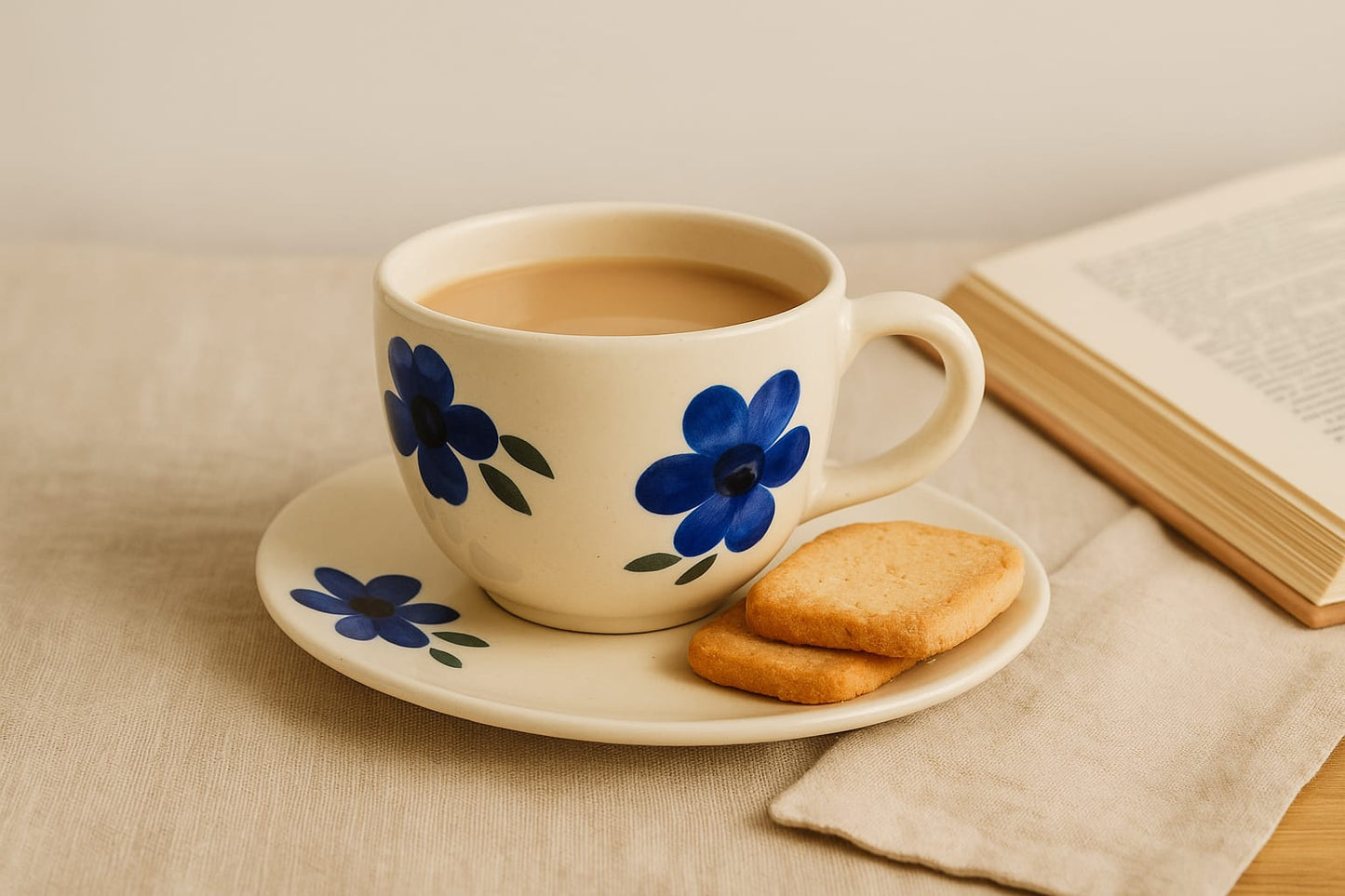 Indigo Blossom Cup Set