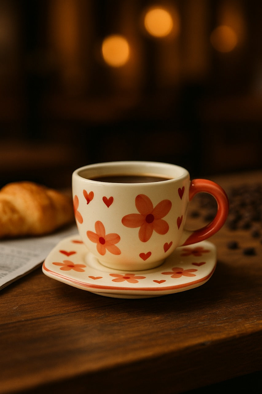 Scarlet Petals Cup Set