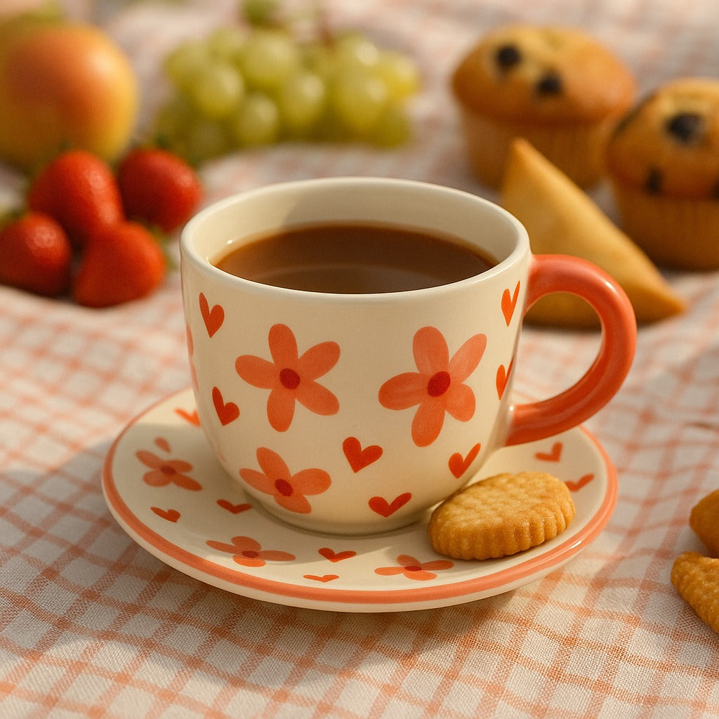 Scarlet Petals Cup Set