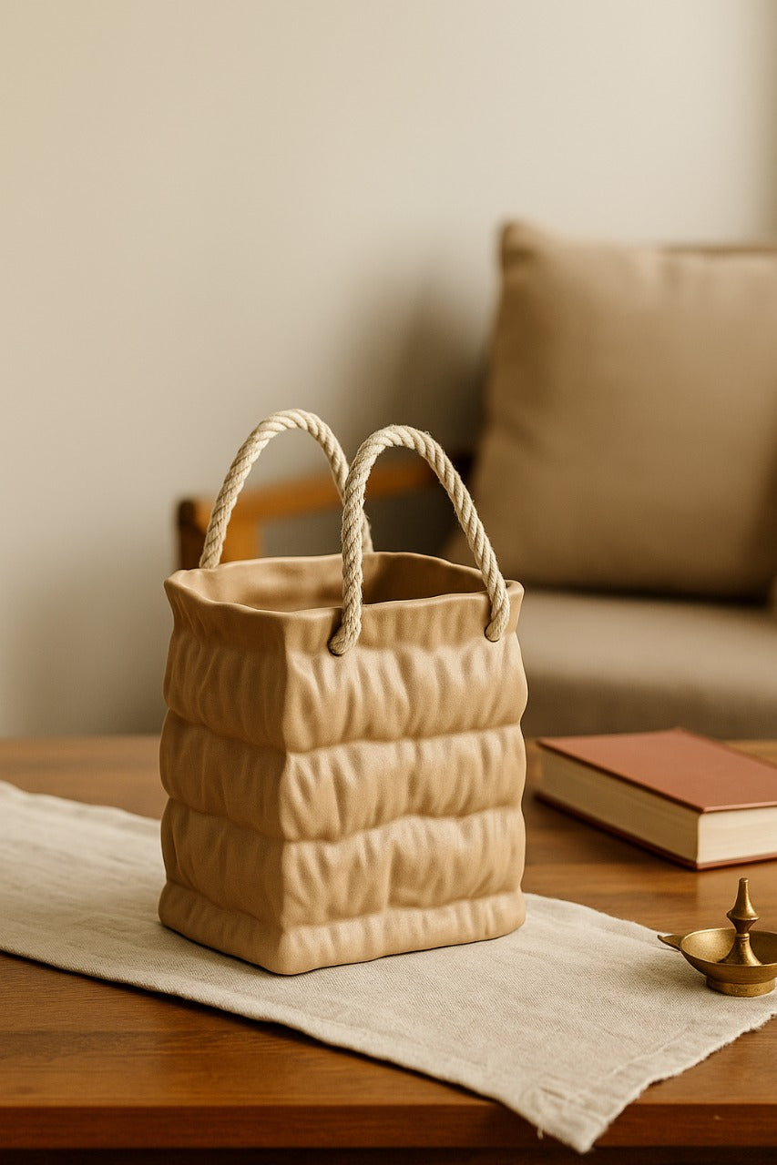 Rustic Woven Planter