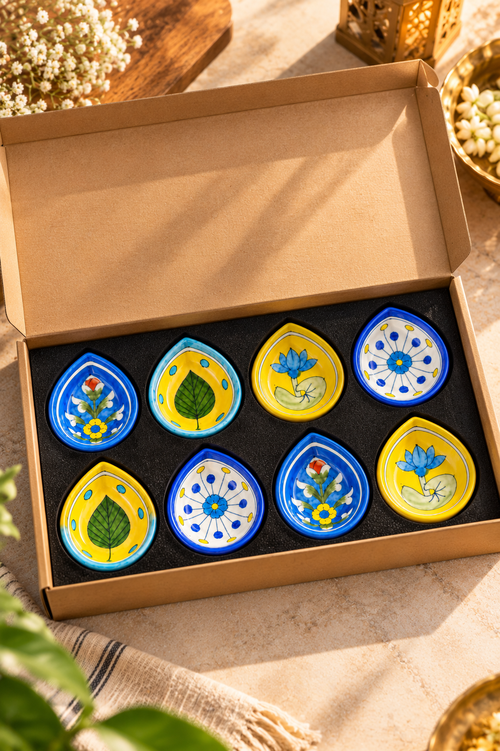 Hand Painted Ceramic Diyas