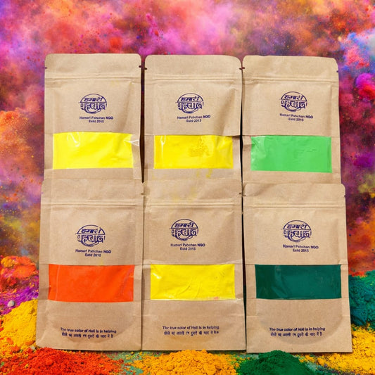 Organic Holi Colours (Pack of 6)