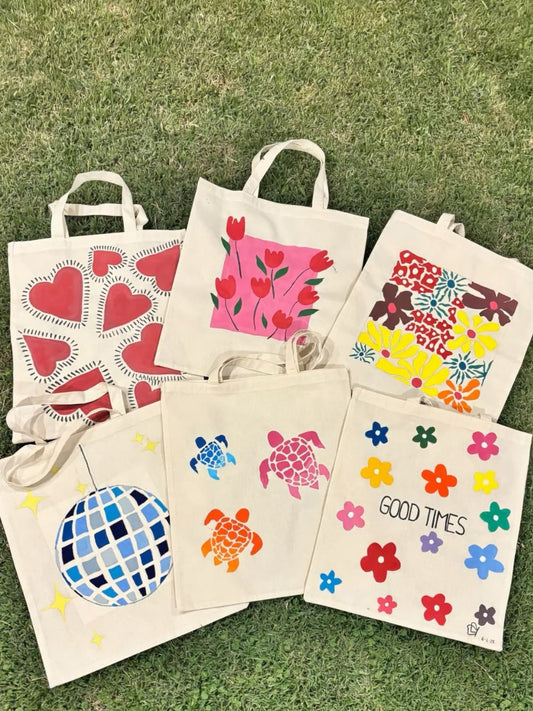 Painted Tote Bag